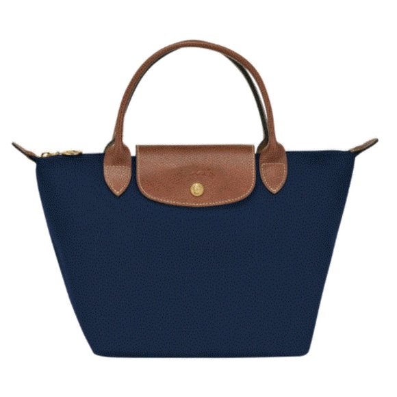 Longchamp Handbags - Authentic Longchamp Le Pliage small handbag Navy